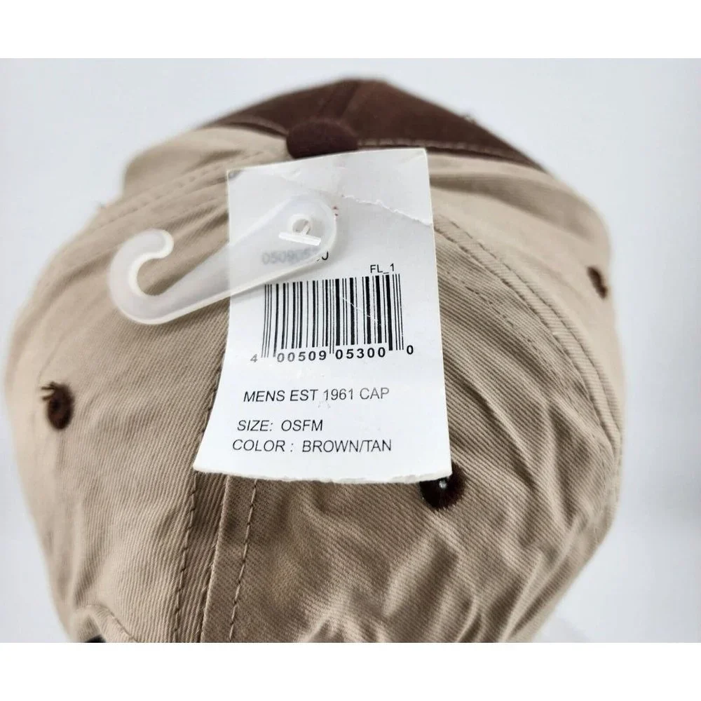 NEW Cabela’s EST 1961 Logo Brown / Tan Snapback Adjustable‎ Baseball Cap OSFM